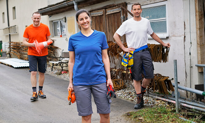 T-shirts de travail manches longues & courtes