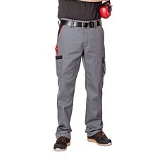 Wikland Arbeitshose mit Seitenelast und 8 Taschen grau