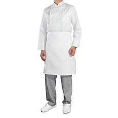 Kochschürze halblang weiss