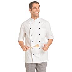 Kurzarm Kochbluse aus 100% Baumwolle