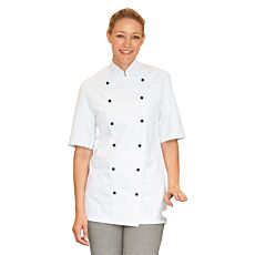 Blouse de cuisinier à manches courtes en coton 100%