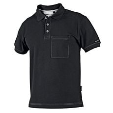 Wikland Polo-Shirt mit Brusttasche schwarz