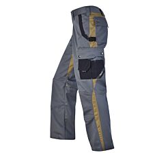 Wikland Arbeitshose mit Reflex-Piping und Stretch-Einsätzen grau