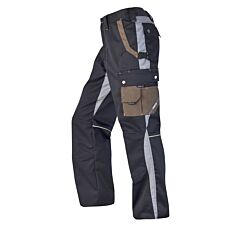 Pantalon de travail tricolore Wikland avec empiècements stretch noir