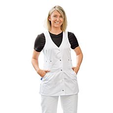 Casaque sans manches avec boutons-pression et 2 poches intégrées