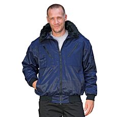 Blouson de pilote avec manches amovibles