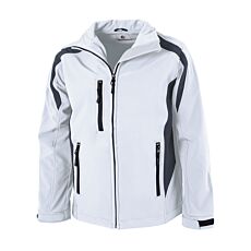 Softshell-Jacke mit 2 Seitentaschen weiss