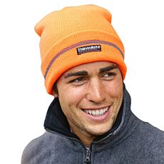 Strickmütze neon mit wärmedämmenden Thinsulate leuchtorange