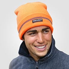Bonnet fluo en tricot isolant grâce à la qualité Thinsulate orange fluo