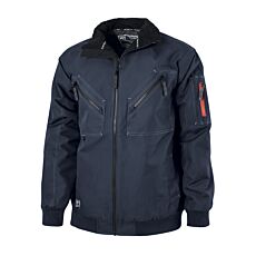 Blouson de pilote Bergholm Helly Hansen avec protection menton marine