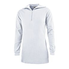 Orix Pull col roulé militair 100% coton blanc