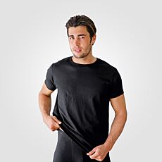 Lot de 3 T-shirts à encolure arrondie pour hommes de 100% coton