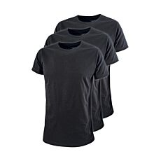 Lot de 3 T-shirts à encolure arrondie pour hommes de 100% coton