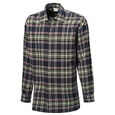 Kariertes Flanellhemd aus Baumwolle olive