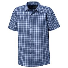 Kariertes Kurzarmhemd marine