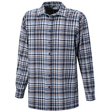 Flanellhemd kariert, beidseitig geraut – marine