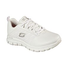 Chaussure à lacer SKECHERS WORK Sure Track pour dames blanc
