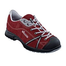 Chaussure de sécurité en cuir Stuco Hiking low rouge