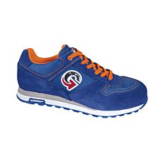 Chaussures de sécurité avec doublure respirante style sneakers bleues