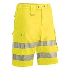 Sicherheitsshorts mit verstellbarer Taille gelb