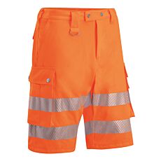 Sicherheitsshorts mit verstellbarer Taille orange