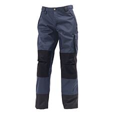 Pantalon de pluie avec taille ajustable Elka bleu foncé-noir