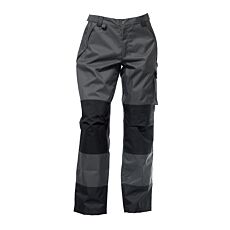 Pantalon de pluie avec taille ajustable Elka gris foncé-noir