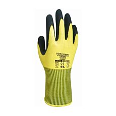 Gants de travail universels Wondergrip en mousse de latex souple jaune