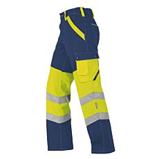 Pantalon de sécurité avec poche à monnaie Wikland marine-jaune