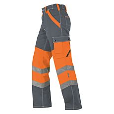 Pantalon de sécurité avec poche à monnaie Wikland orange-gris
