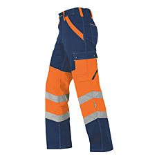 Pantalon de sécurité avec poche à monnaie Wikland marine-orange