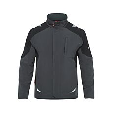 Softshelljacke Engel mit verlängerter Rückenpartie grau