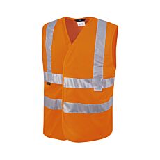 Warnweste aus luftdurchlässigem Netzgewebe orange