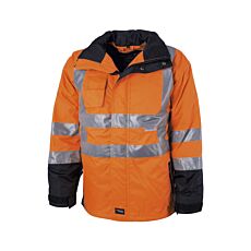 Elka Visible Xtreme Regenjacke mit verschweissten Nähten orange