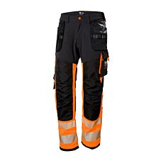 Pantalon de sécurité de qualité stretch avec poche-mètre Helly Hansen orange-anthracite