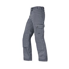 Wikland Handwerkerhose mit Cargo-Beintasche grau