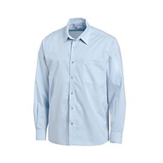 Chemise à poche de poitrine, résistant au chlore bleu clair