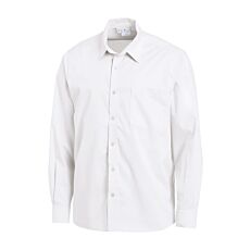 Chemise à poche de poitrine, résistant au chlore blanc