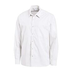 Chemise à poche de poitrine, résistant au chlore blanc