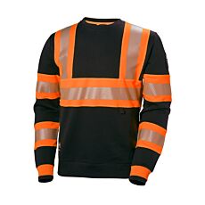 Helly Hansen ICU Sicherheits-Pullover aus Baumwolle und Polyester orange-anthrazit