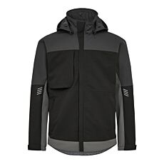Engel Entire Shelljacke – schwarz-anthrazit