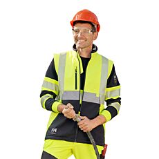Helly Hansen ICU Sicherheits-Softshell-Jacke mit Reflexstreifen gelb-anthrazit