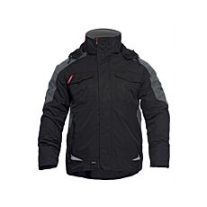 Engel Winterjacke abnehmbarer Kapuze schwarz