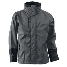 Veste de pluie à capuchon Elka gris foncé-noir