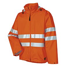 Veste de pluie de sécurité à capuchon Helly Hansen orange