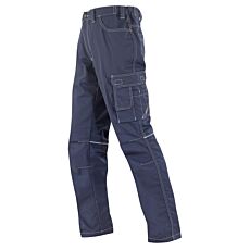 Pantalon de travail Wikland avec coutures à l'arrière des genoux marine