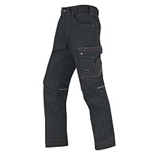 Pantalon de travail Wikland pour dames avec passepoil réfléchissant noir