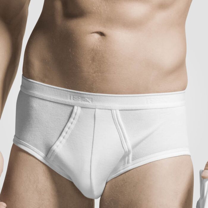 ISA Herren-Slip mit Öffnung 100% Baumwolle