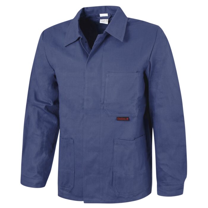 Arbeitsjacke blau mit Doppelnähten