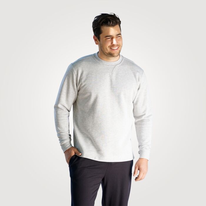 Sweat-shirt avec encolure arrondie unisexe